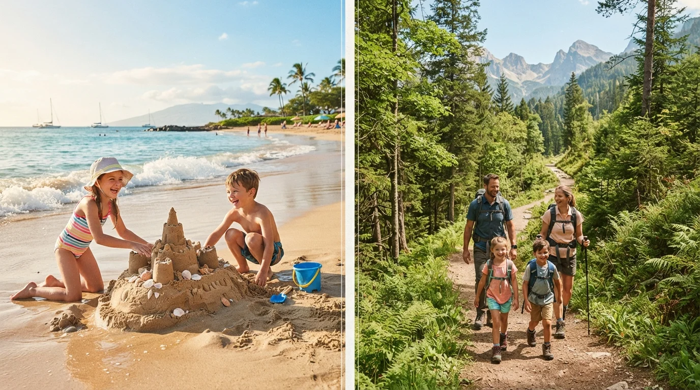 Beach Vacations vs. Mountain Getaways for Families