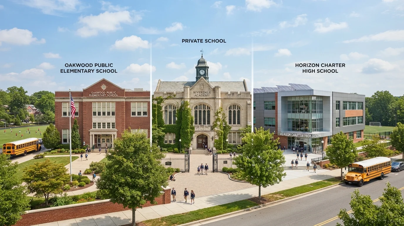 Public School, Private School, or Charter School: What Each One Actually Means