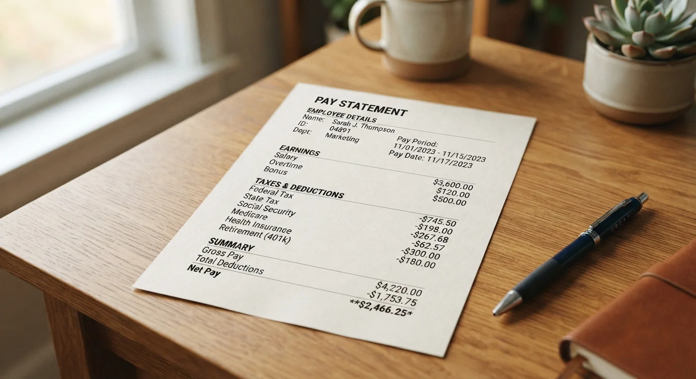 Reading Your Pay Stub: What Every Line Item Actually Means