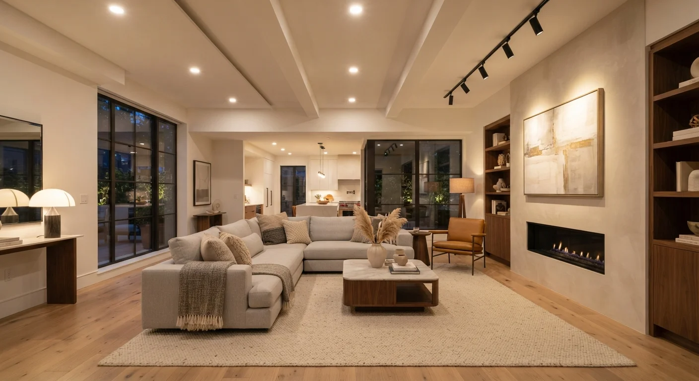 Recessed Lighting vs. Track Lighting for Interior Spaces