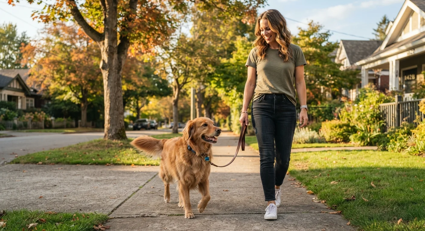 Teaching a Dog to Walk Politely on a Leash